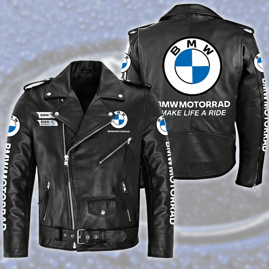 BW Motorrad Zipper Vintage Leather Jacket S260108