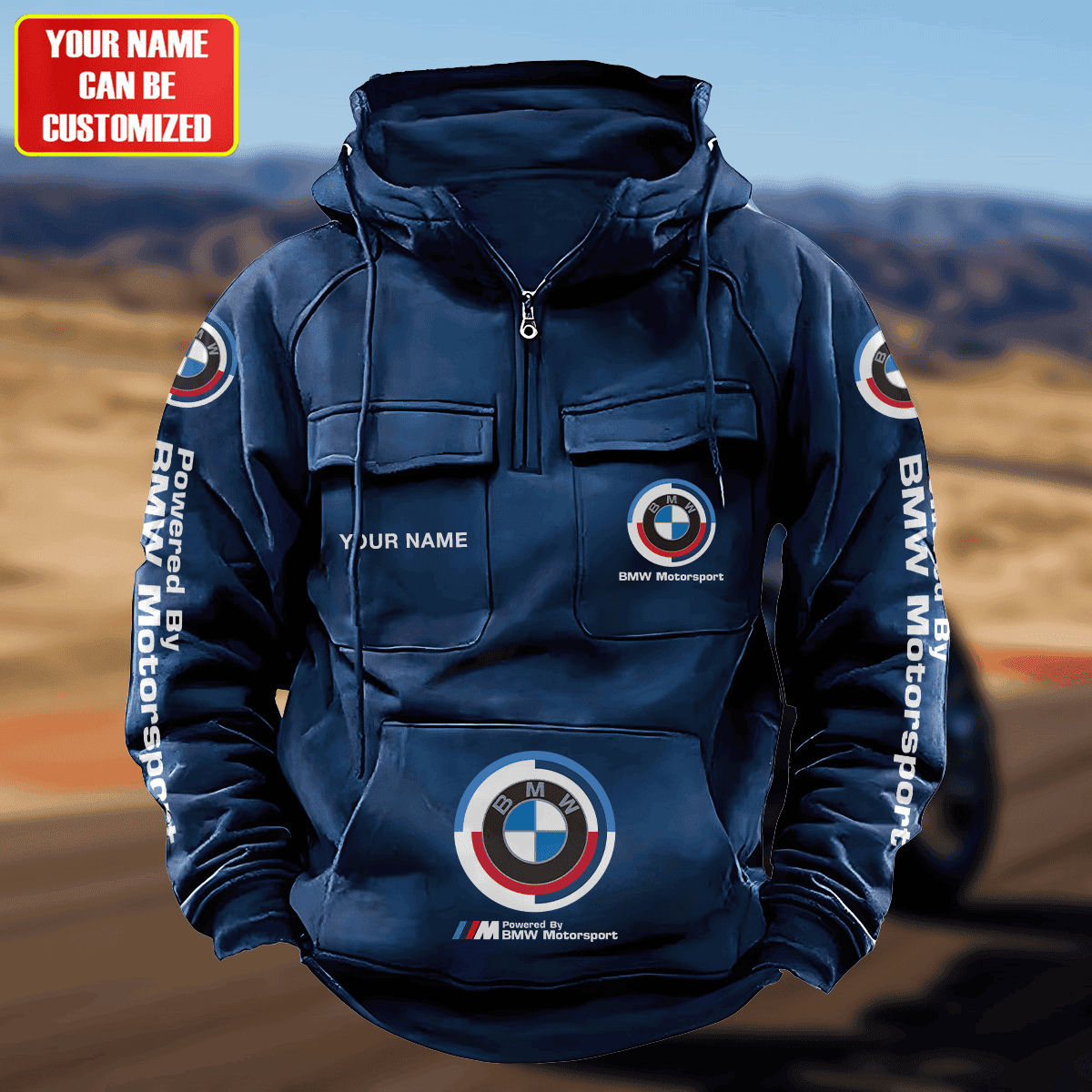 Personalized BW Motorsport Retro Cotton Hoodie S280506