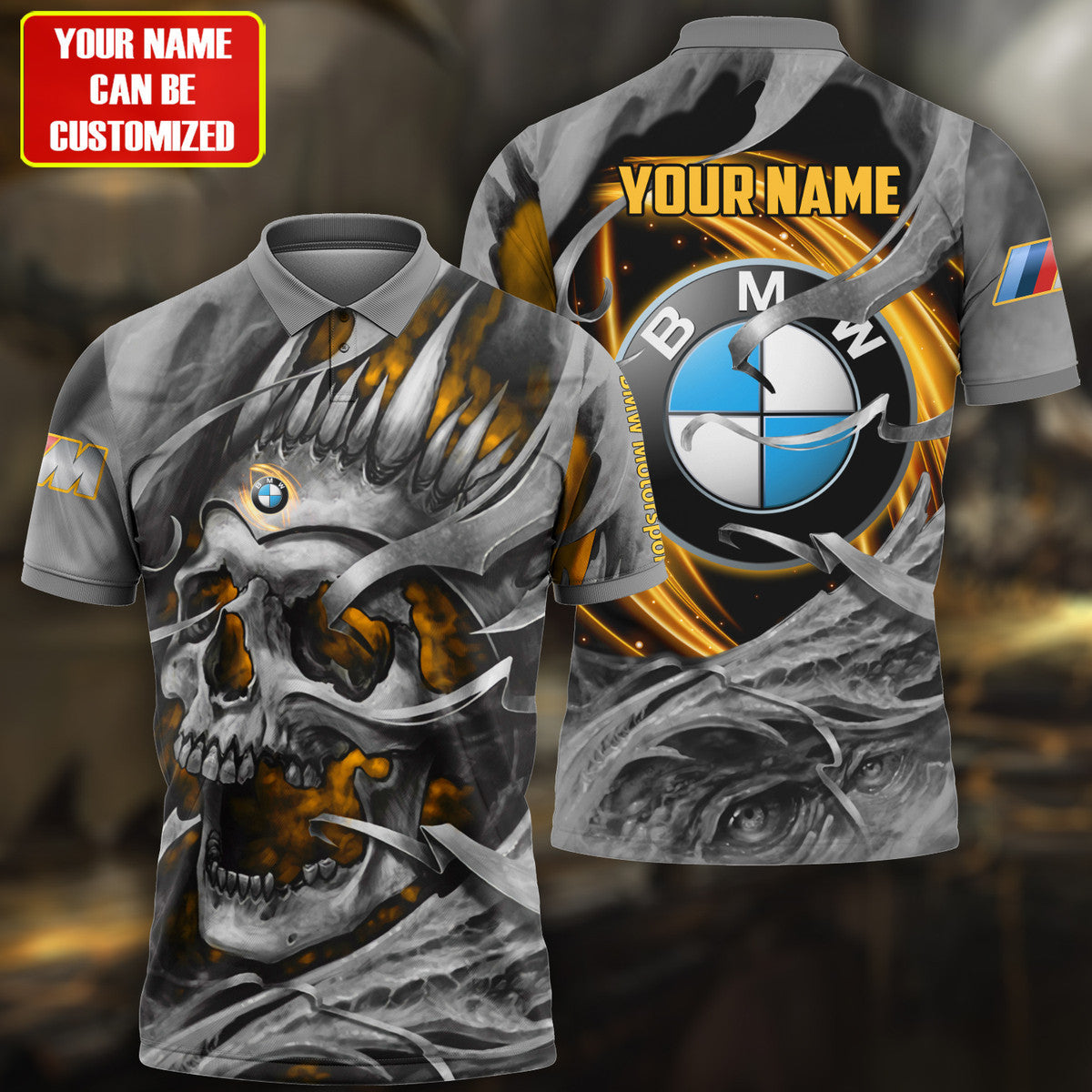 Personalized Yellow Skull Bw All Over Printed Unisex Shirt Q310304