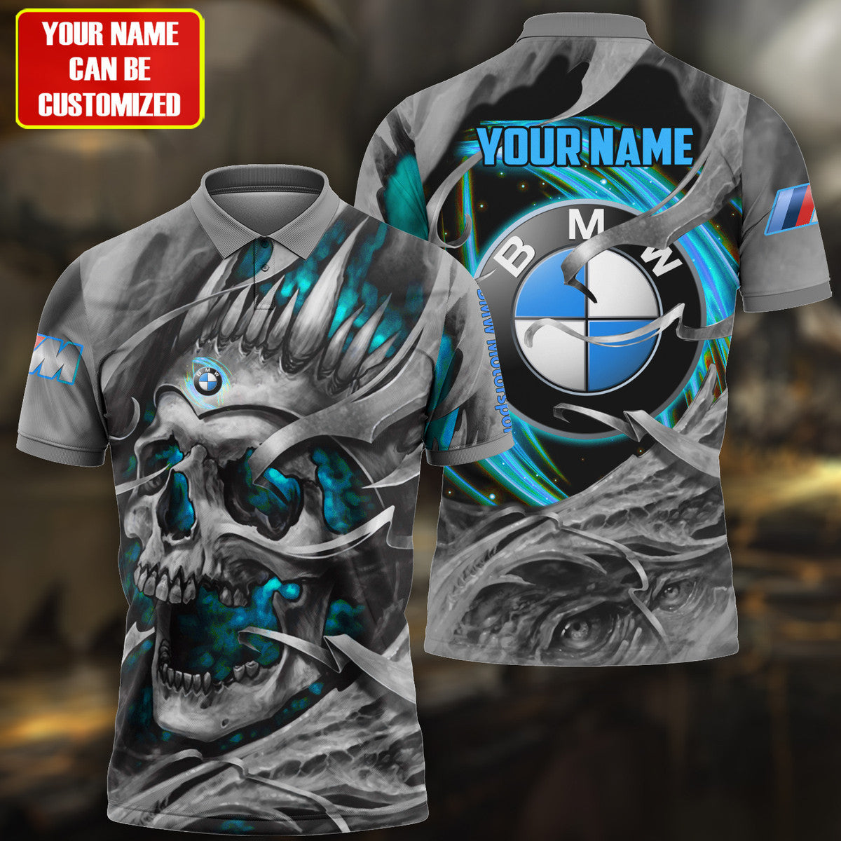 Personalized Teal Skull Bw All Over Printed Unisex Shirt Q310304