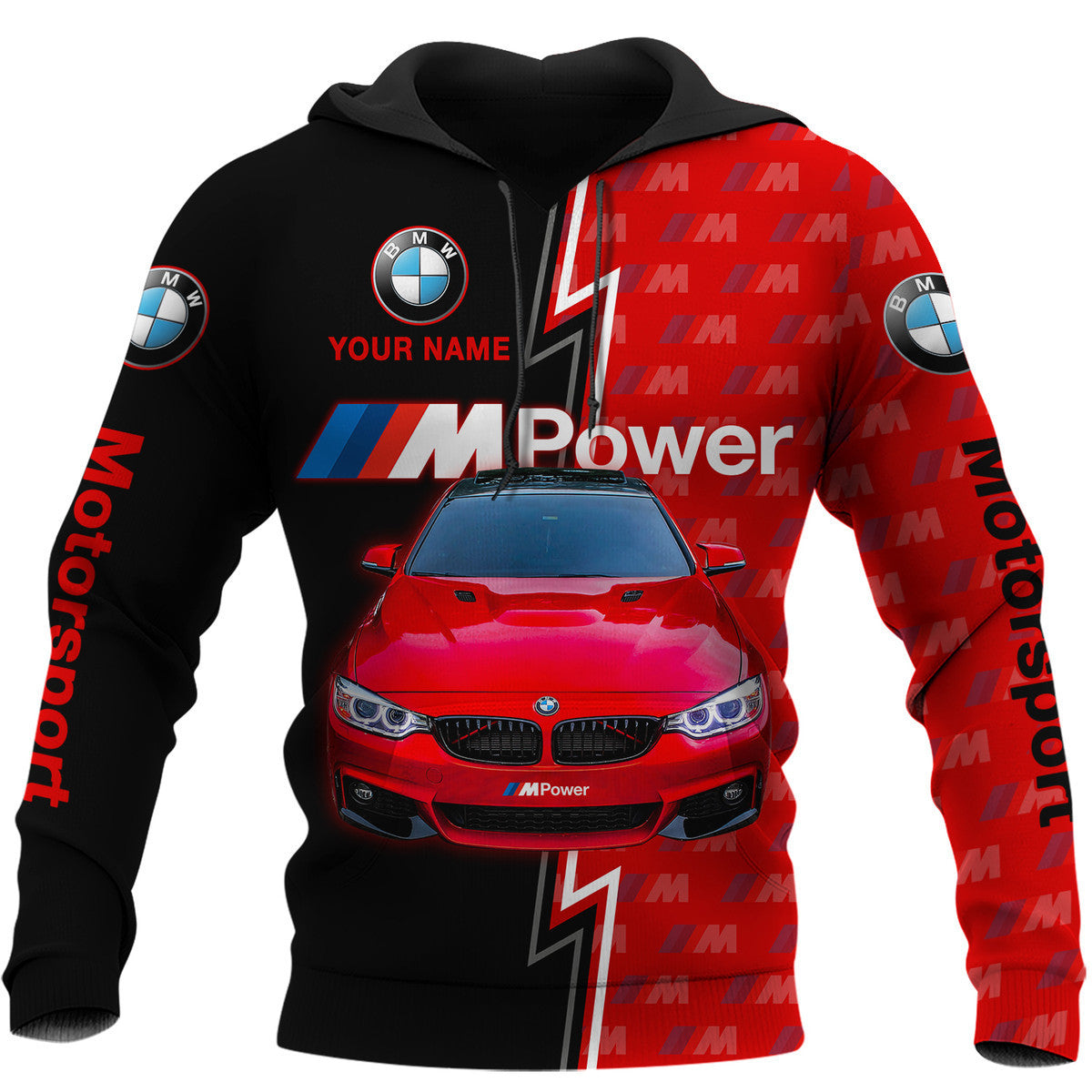 Personalized Red Bw All Over Printed Unisex Shirt Q070408