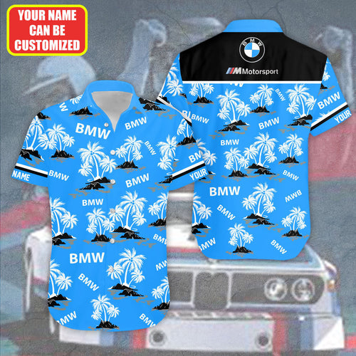 Personalized BW Motorsport Tropical Hawaii Shirt Beach Short P020805