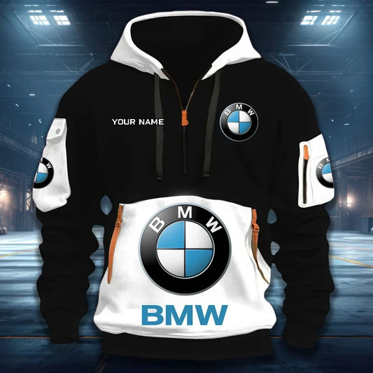 Personalized BW 3D Zip-Hoodie Cotton Jacket - Version Color