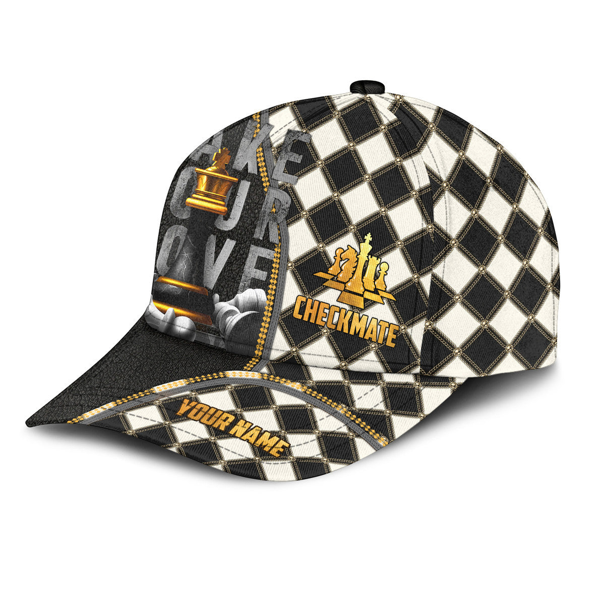 Personalized Name Chess Classic Cap Q150305