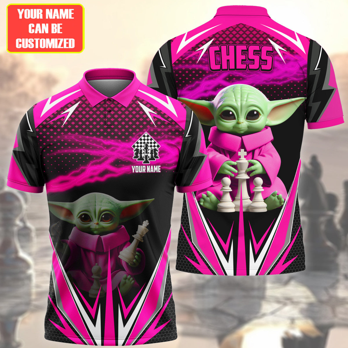 Personalized Name Yd Chess Pink Version All Over Printed Unisex Shirt Q040604