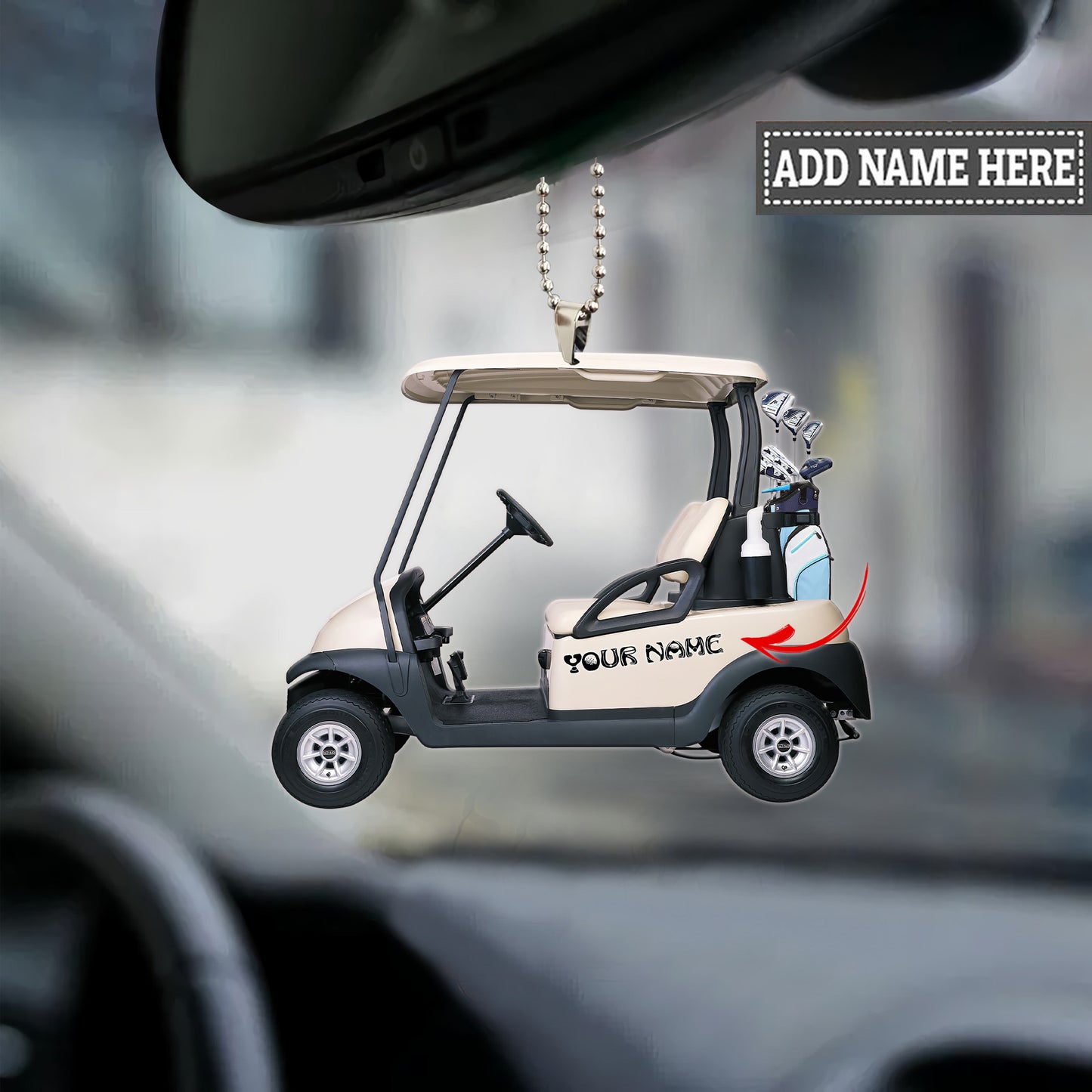 HKM Golf Personalized Car Ornament