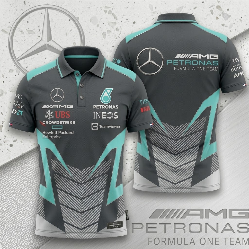Personalized Merc Amg Petronas Sport 3D Full Printing Set ,Shirt , Hoodie , Short , Polo , hawaii V2
