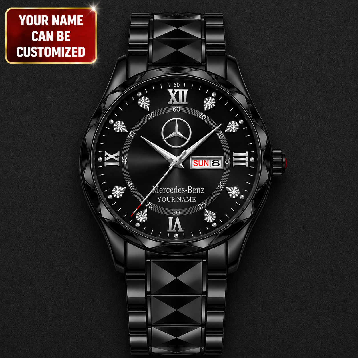 Personalized Merc Golden-times Luxury Charley Watch