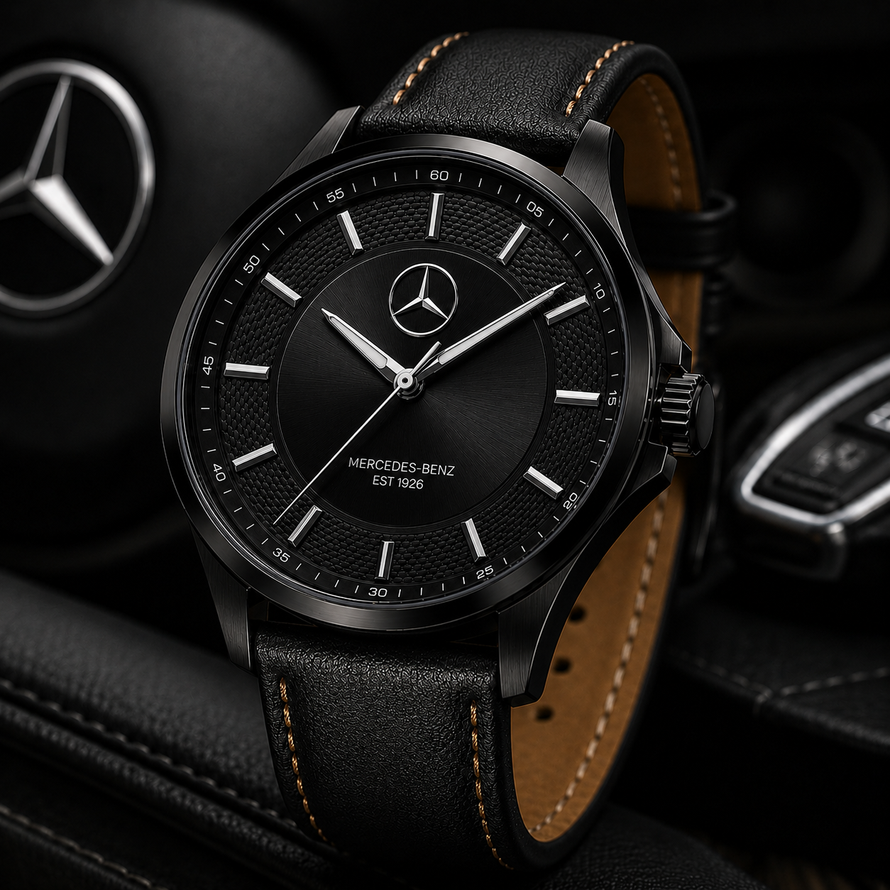 Personalized Merc Boutique Leather Strap Watch (1926-2026)