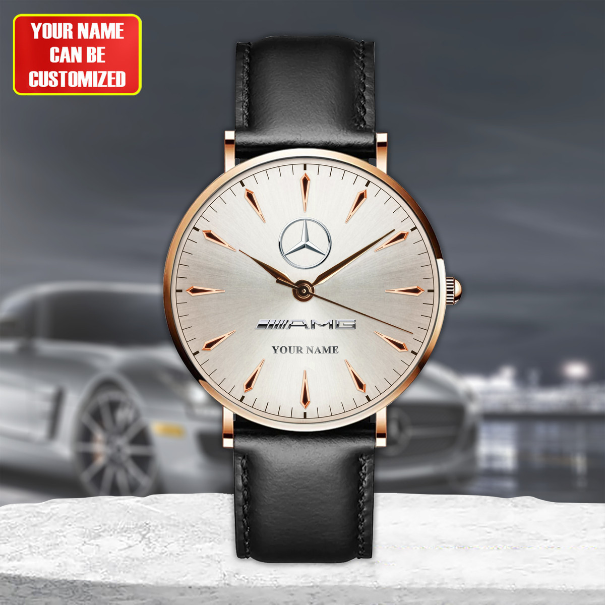 Personalized M-AMG Luxury Quartz Leather Watch