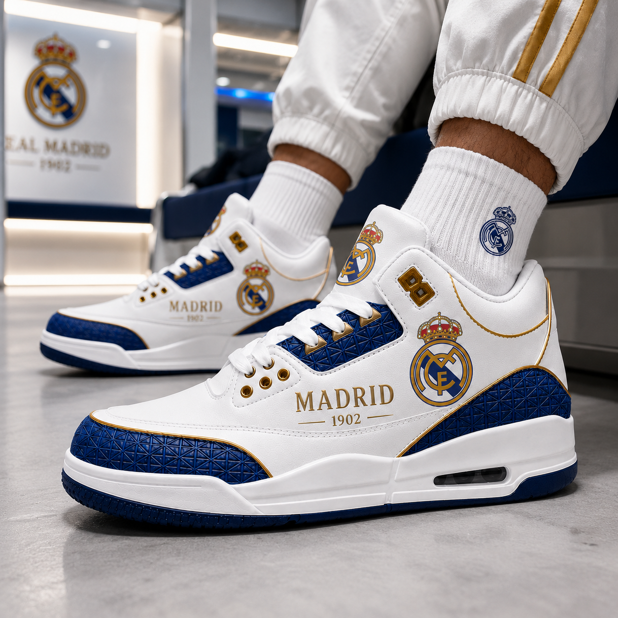 Real Madrid AJ3 2026 Custom Sneaker