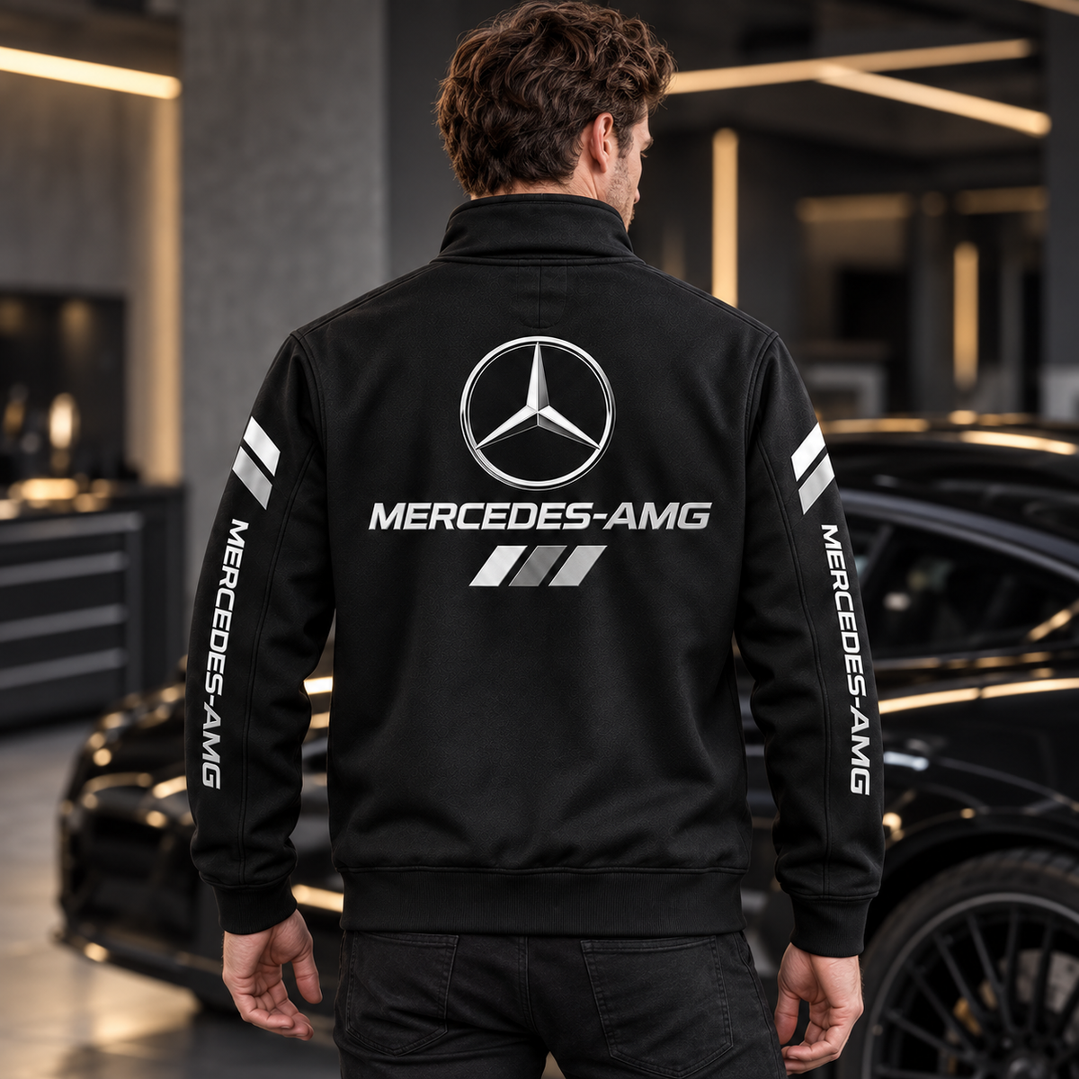 Merc AMG 2026 Zipper Stand Collar Jacket