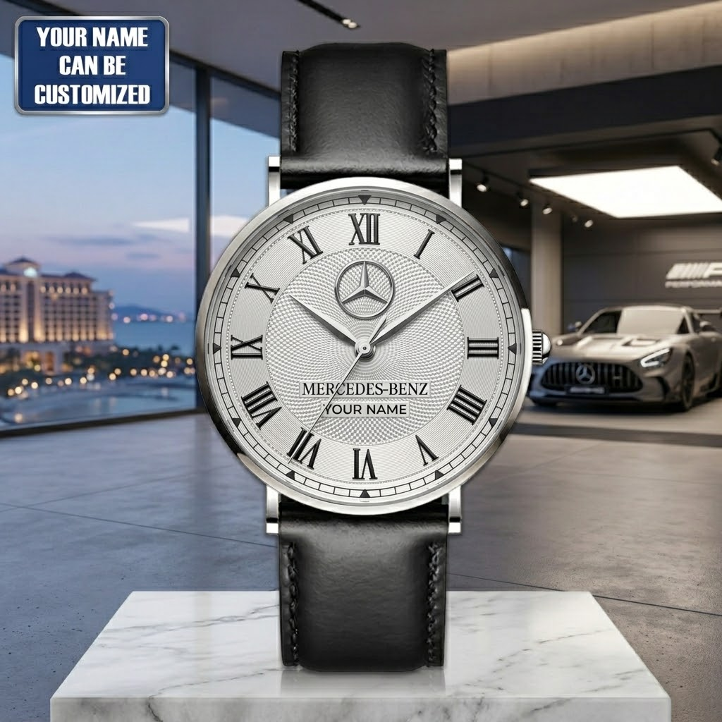 Personalized Merc Movation Leather Watch