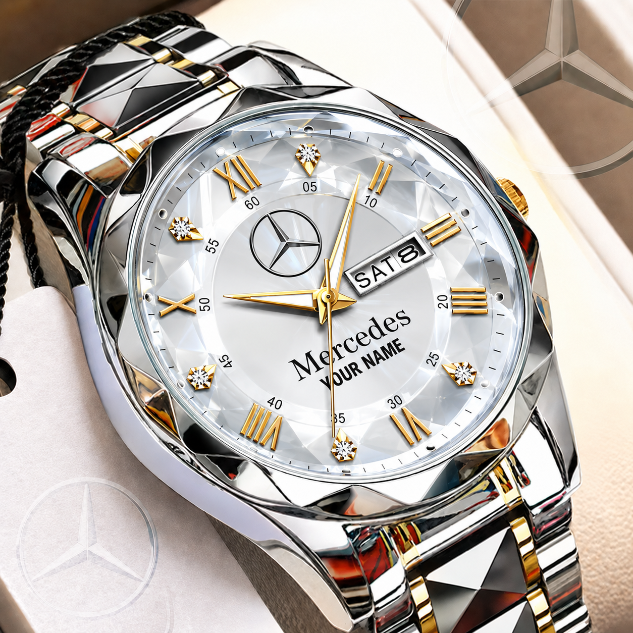 Personalized Merc Crystal Luxury Charley Watch