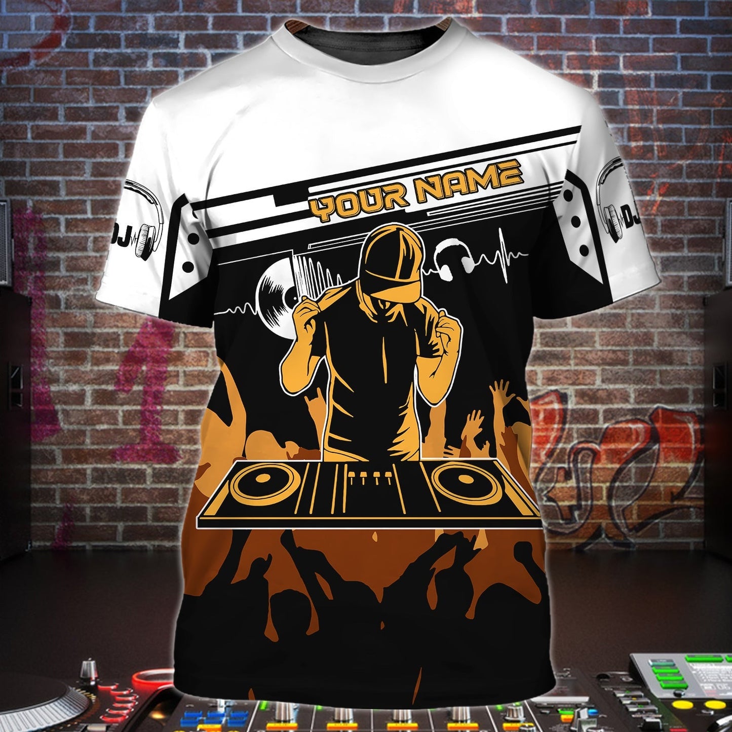 Personalized Name DJ1 Disc Jockey All Over Printed Unisex TShirt - YL97