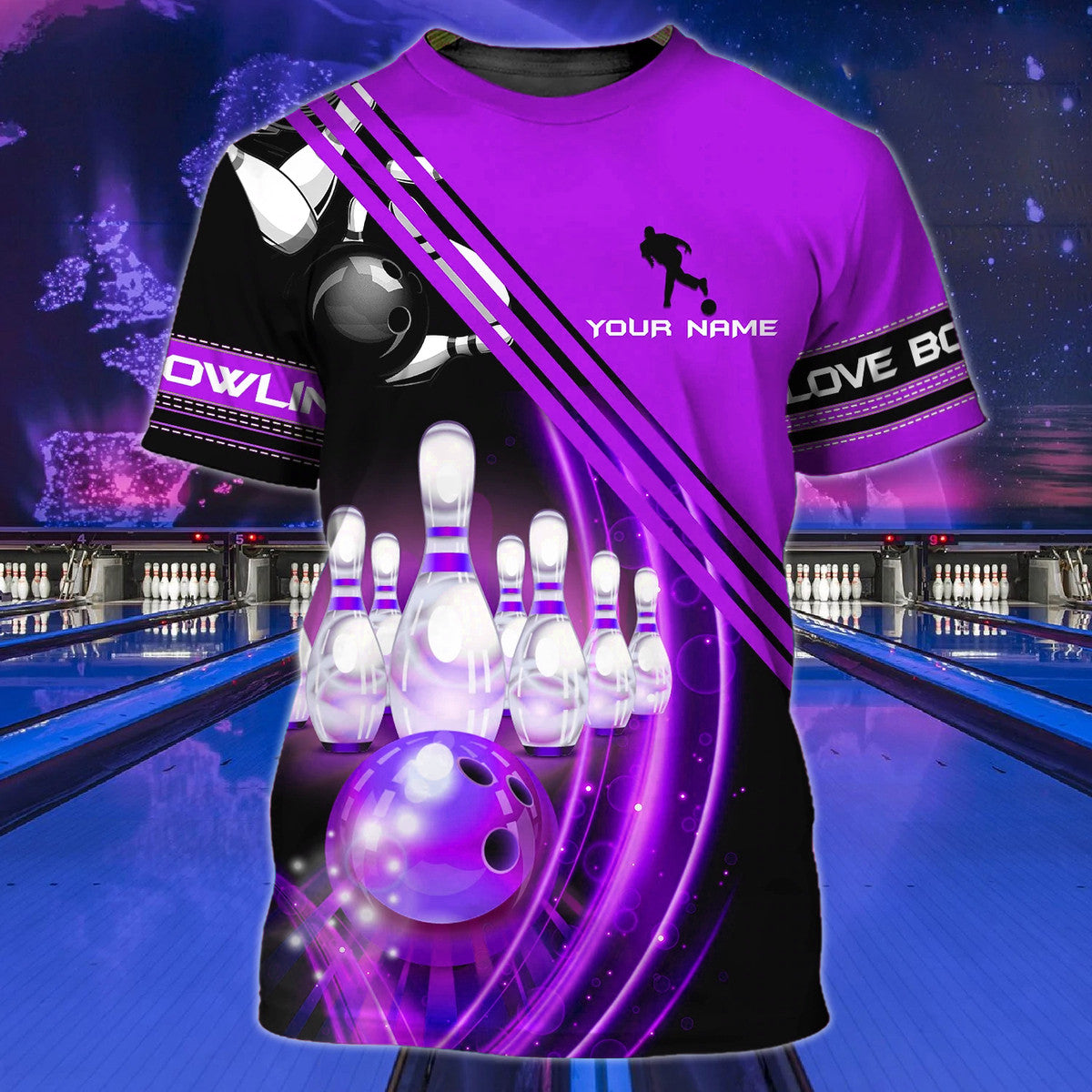 Personalized Name Bowling Player All Over Printed Unisex Shirt - LP08