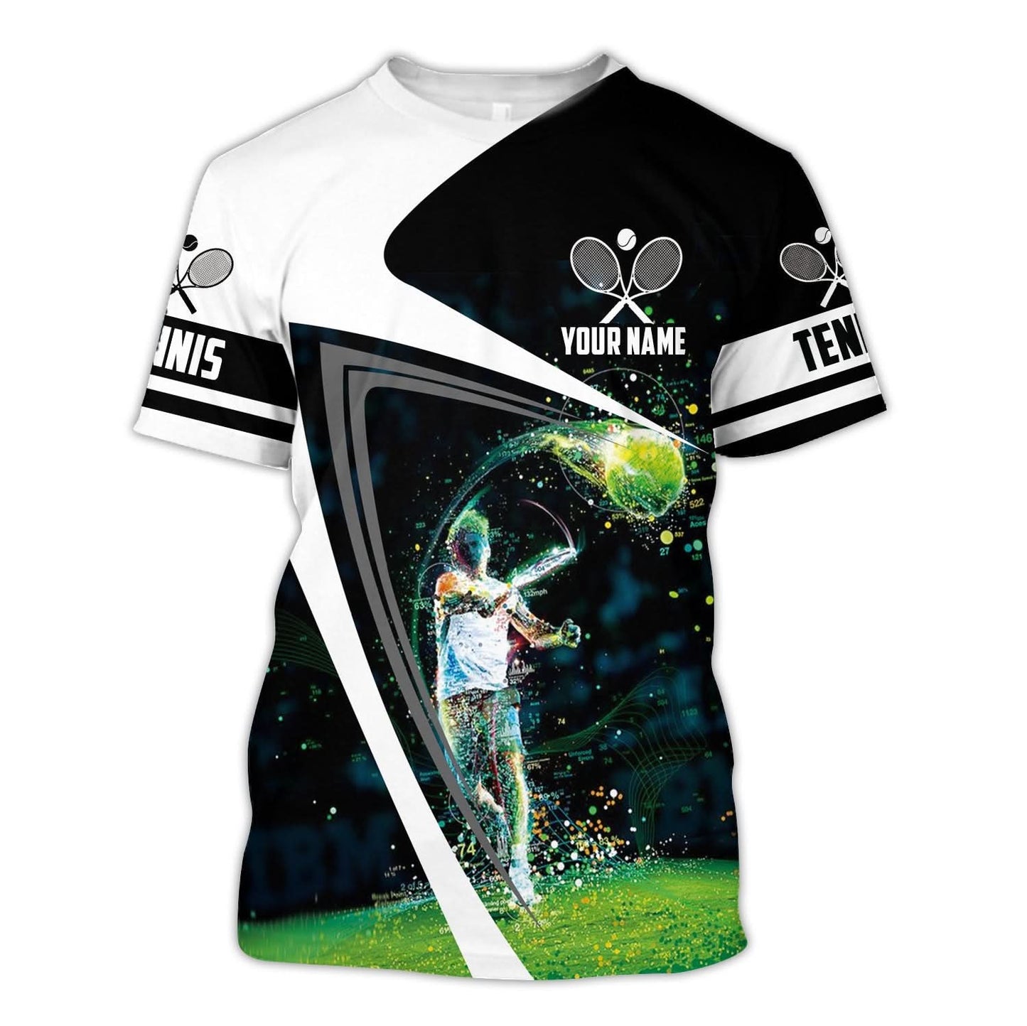 Personalized Name Tennis 14 All Over Printed Unisex Shirt