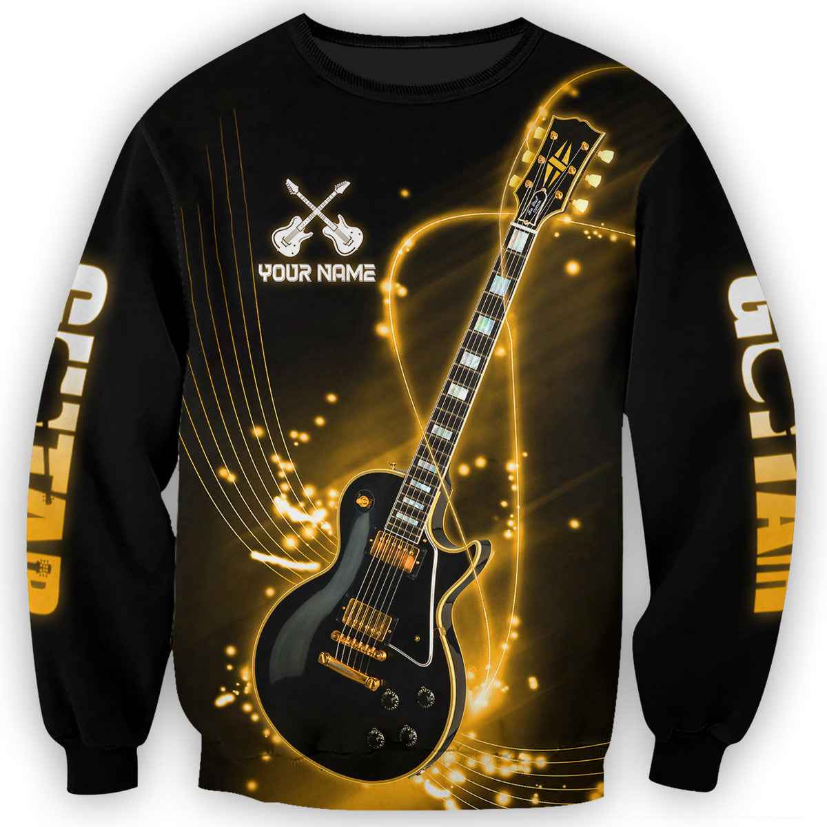 Personalized Name Electric Guitar All Over Printed Unisex Shirt