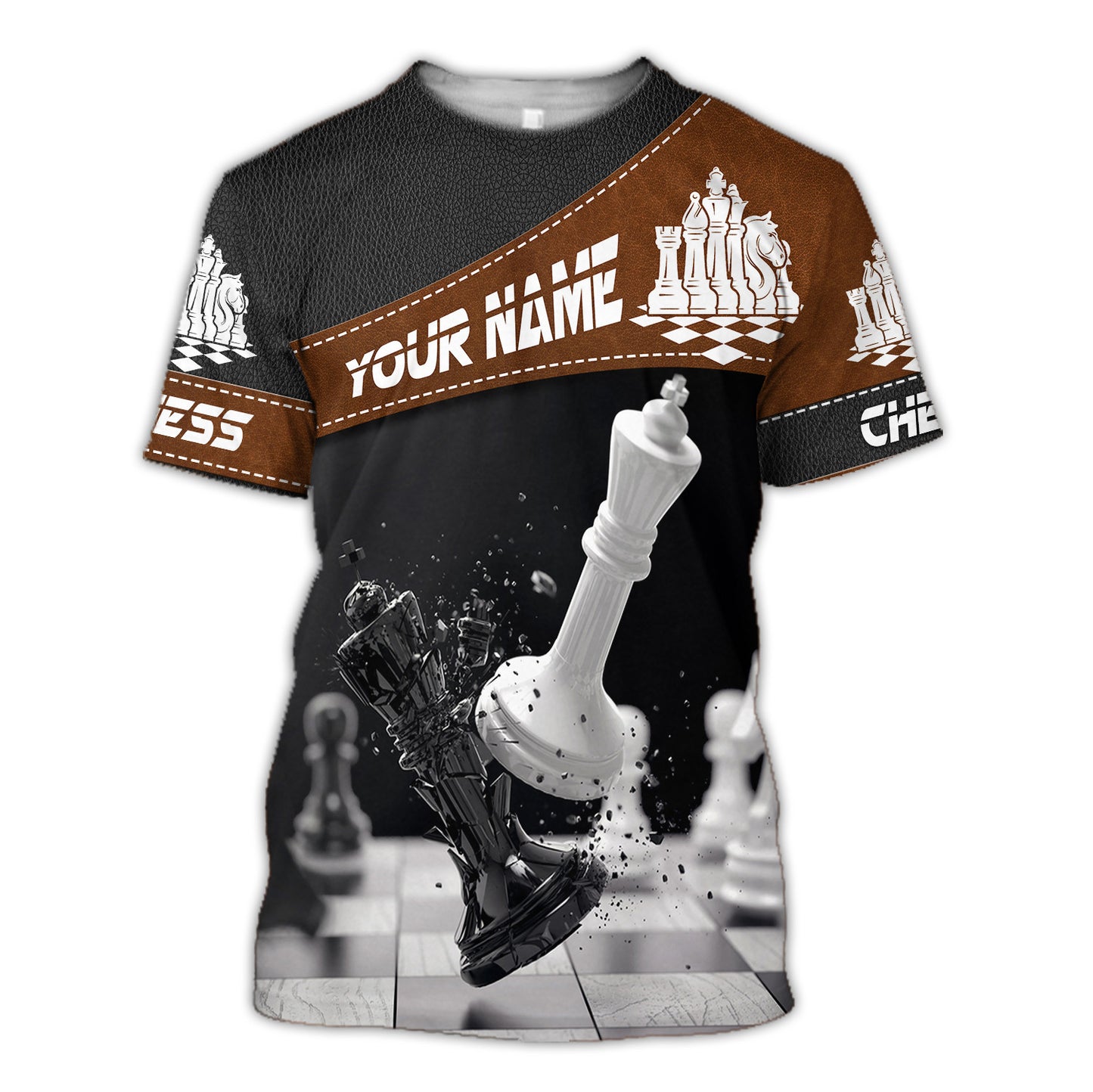 Personalized Name Chess Art All Over Printed Unisex Shirt