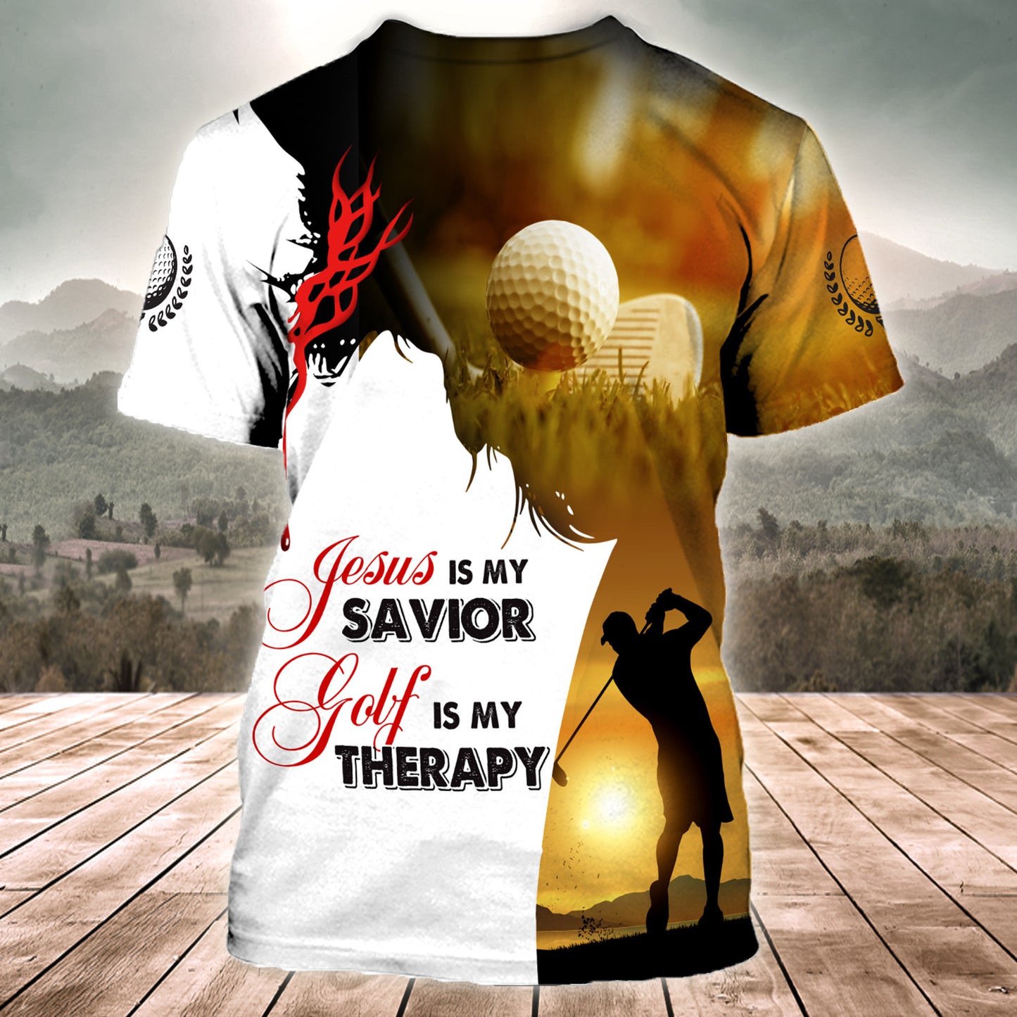 Personalized Name Golf Therapy All Over Printed Unisex Shirt