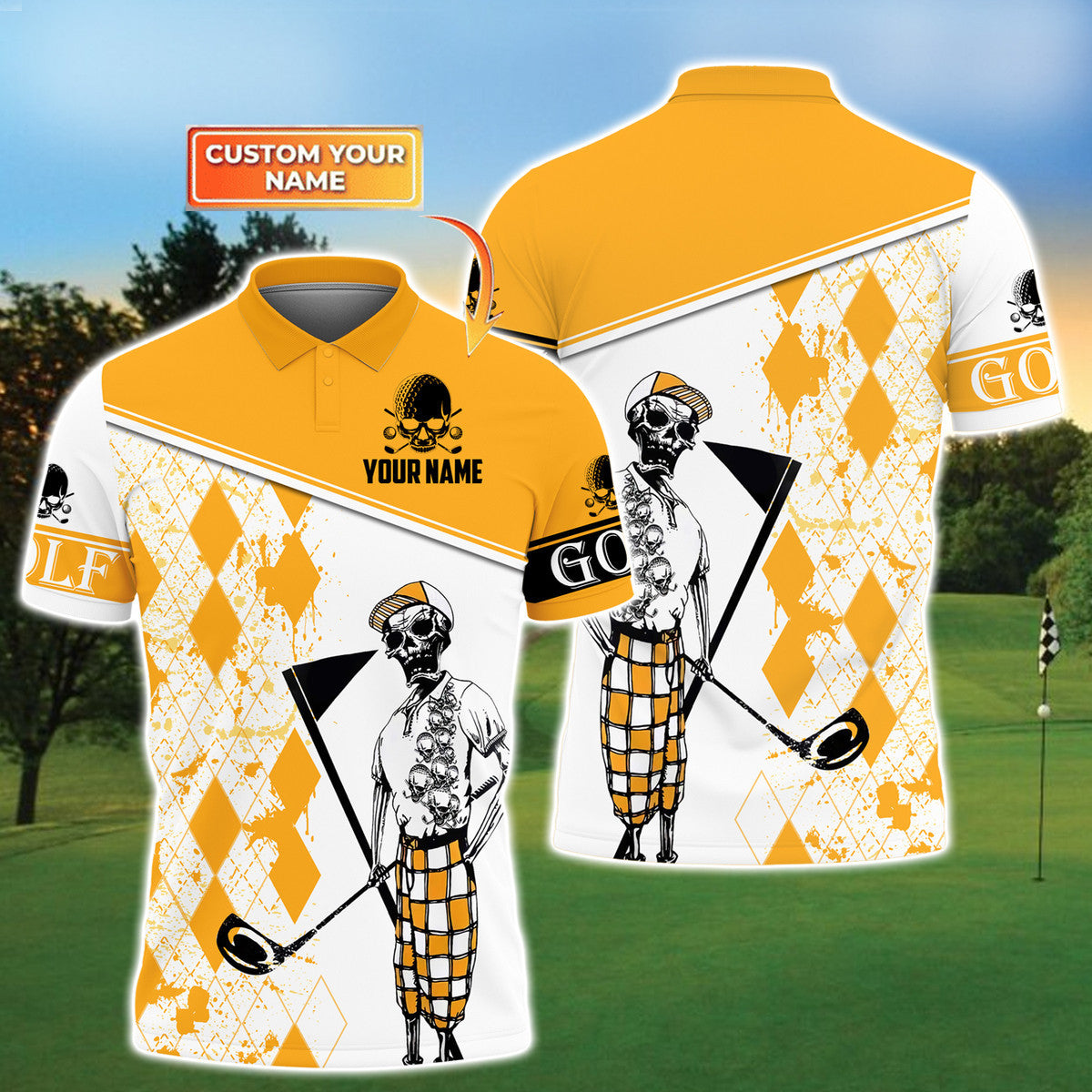 Personalized Name Golf All Over Printed Unisex Shirt - LP01