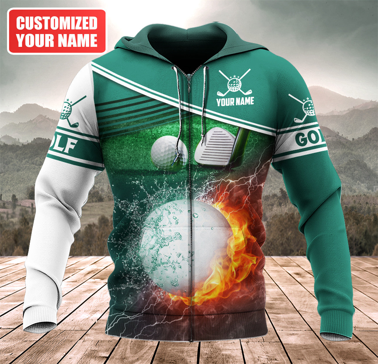 Personalized Name Golf Q20 All Over Printed Unisex Shirt