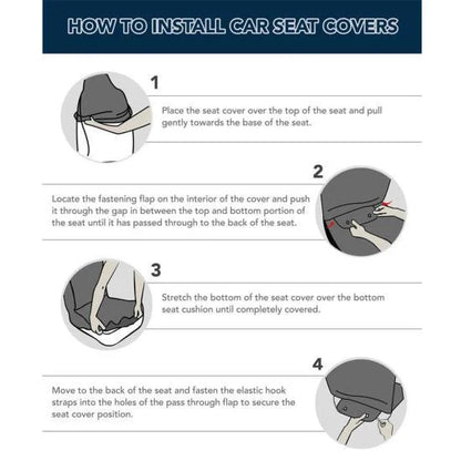 Merc Leather Hold on Funny Car Seat Covers Universal Fit Set 2