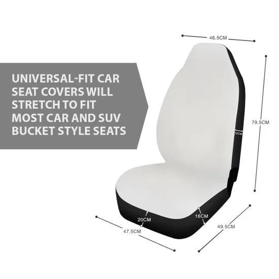 Merc Leather Hold on Funny Car Seat Covers Universal Fit Set 2
