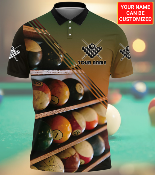 Personalized Name Billiard AK3 All Over Printed Unisex Shirt