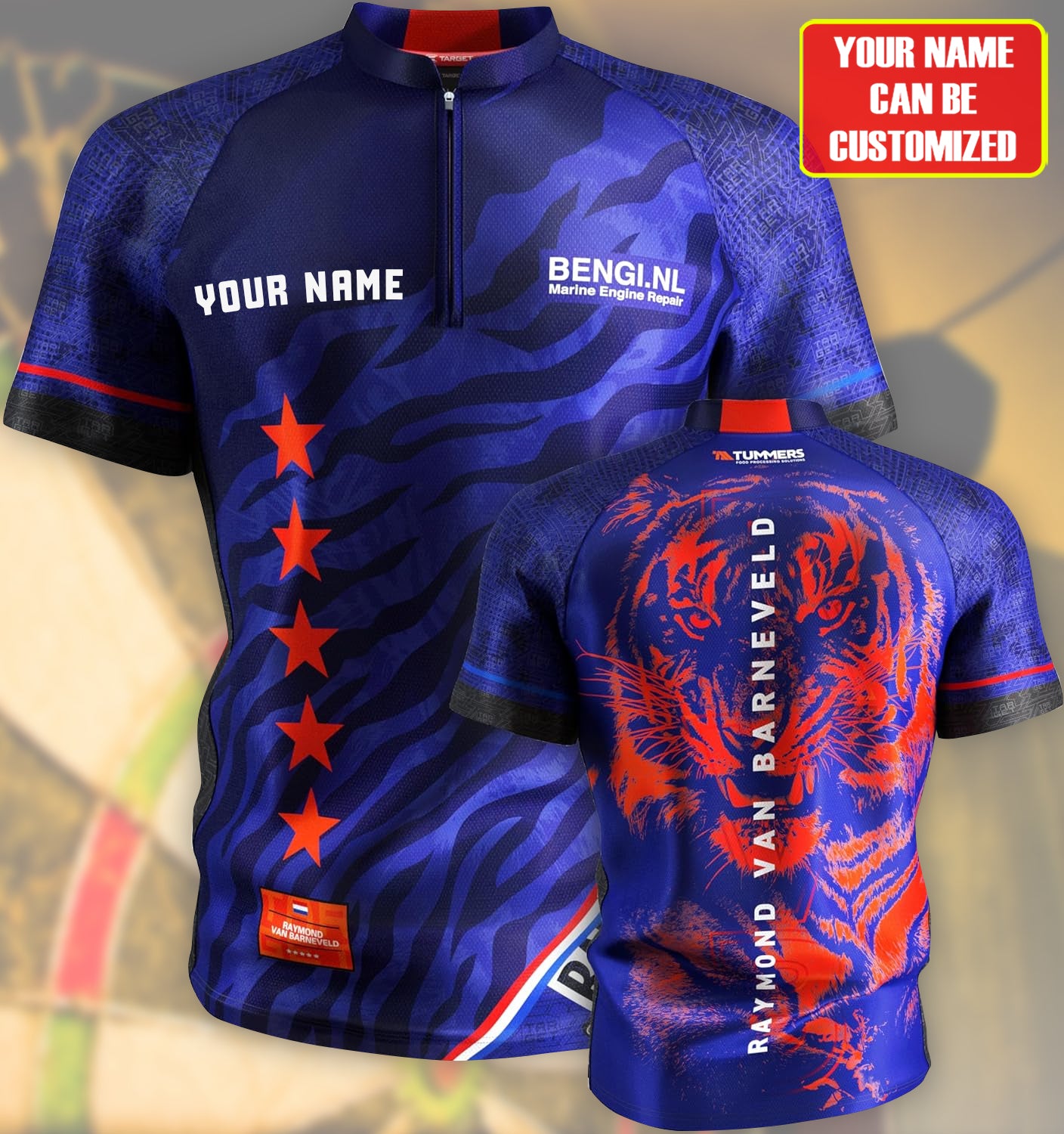 Personalized Raymond van Barneveld Darts All Over Printed Unisex Shirt