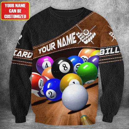 Personalized Name Billiard All Over Printed Unisex Shirt