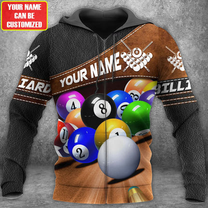 Personalized Name Billiard All Over Printed Unisex Shirt