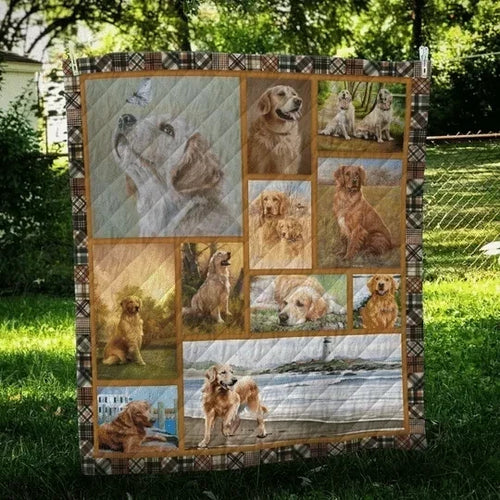 Golden Retriever - Real Girls - Quilt