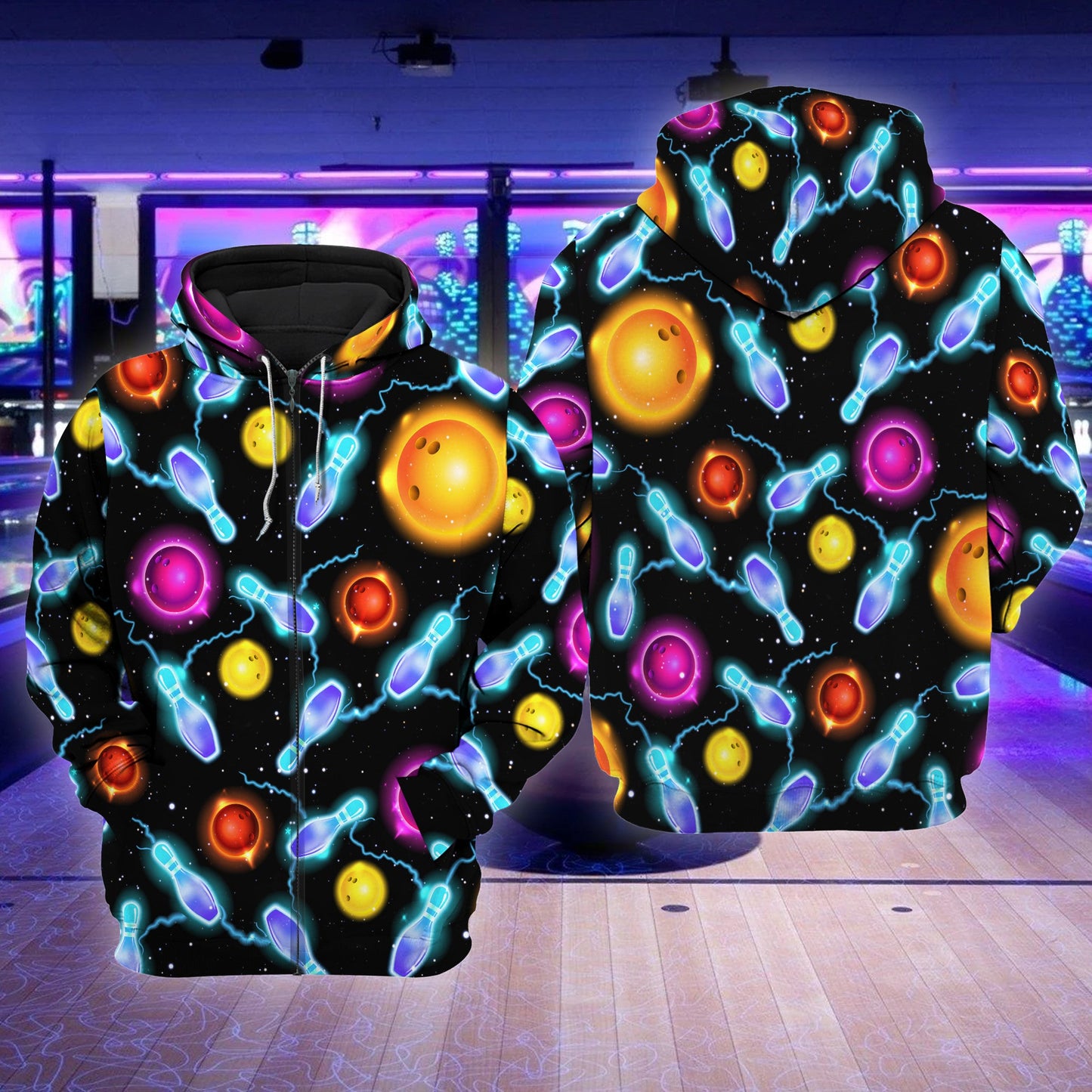 Bowling Art All Over Printed Unisex Shirt