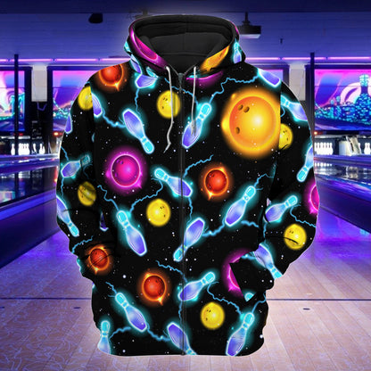 Bowling Art All Over Printed Unisex Shirt