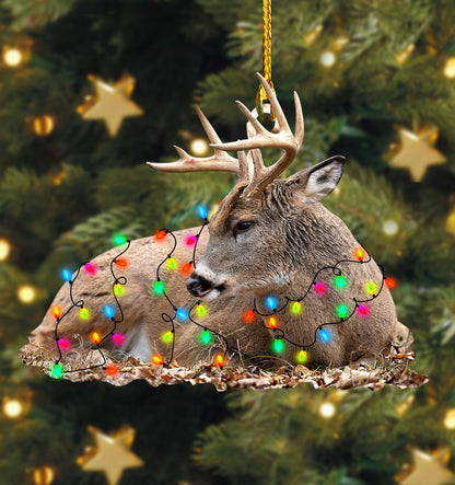 Deer Hunting Two Sided Ornament - Christmas Decoration