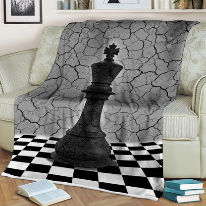 King Chess Fleece Blanket