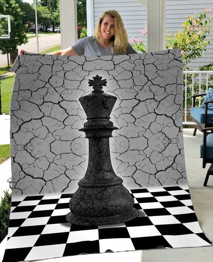 King Chess Fleece Blanket