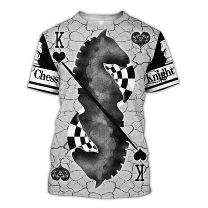 Knight Chess Poker All Over Printed Unisex Shirt