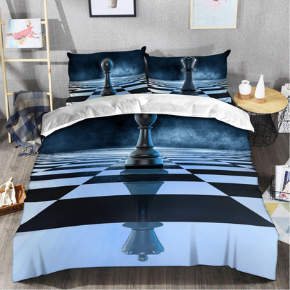 Pawn Chess Mirror King All Over Printed Bedding Set