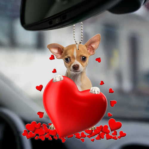 Chihuahua Heart Ornament