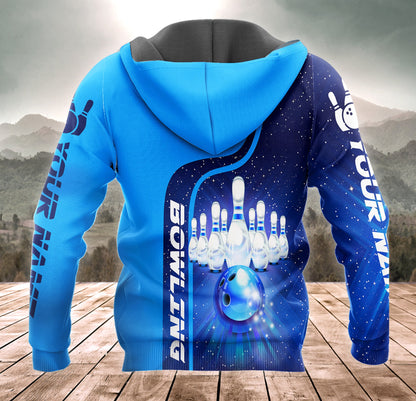 Personalized Name Bowling Therapy All Over Printed Unisex Shirt