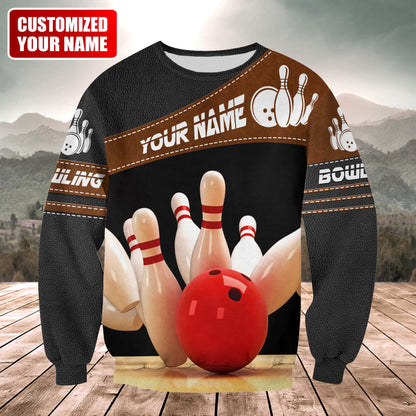 Personalized Name Bowling 3 All Over Printed Unisex Shirt