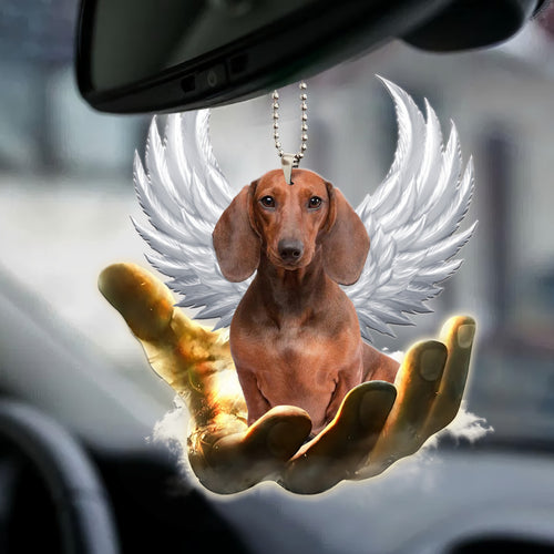 Dachshund Angel Wings Ornament