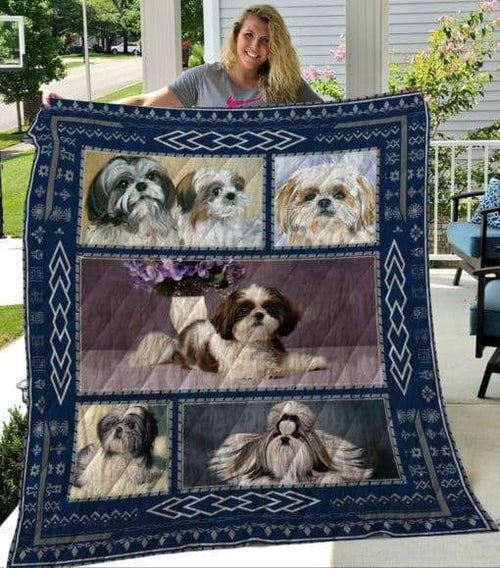 Shih Tzu - Love Really Hurt Without You - Quilt