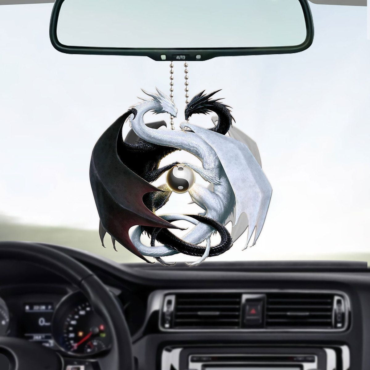 Yin-Yang Dragon Hanging Ornament