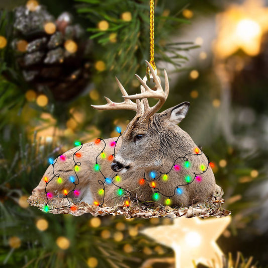 Deer Hunting Two Sided Ornament - Christmas Decoration