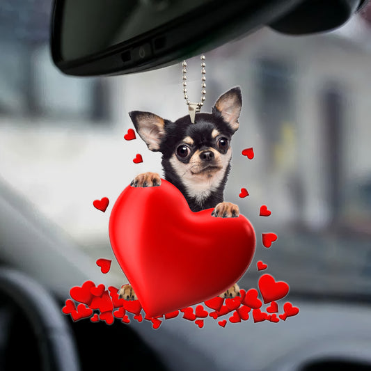 Chihuahua Heart Ornament