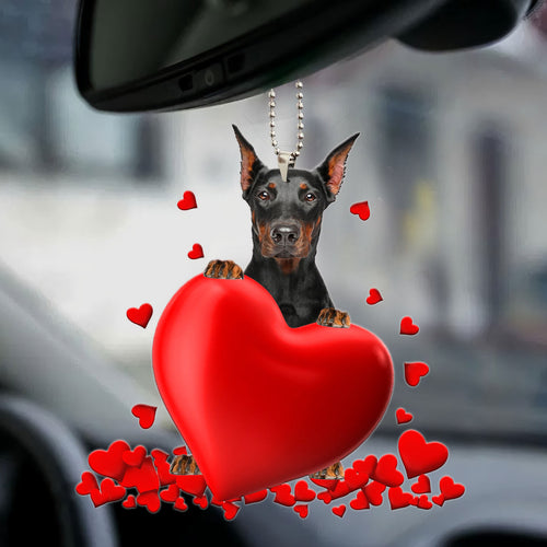 Dobermann Heart Ornament