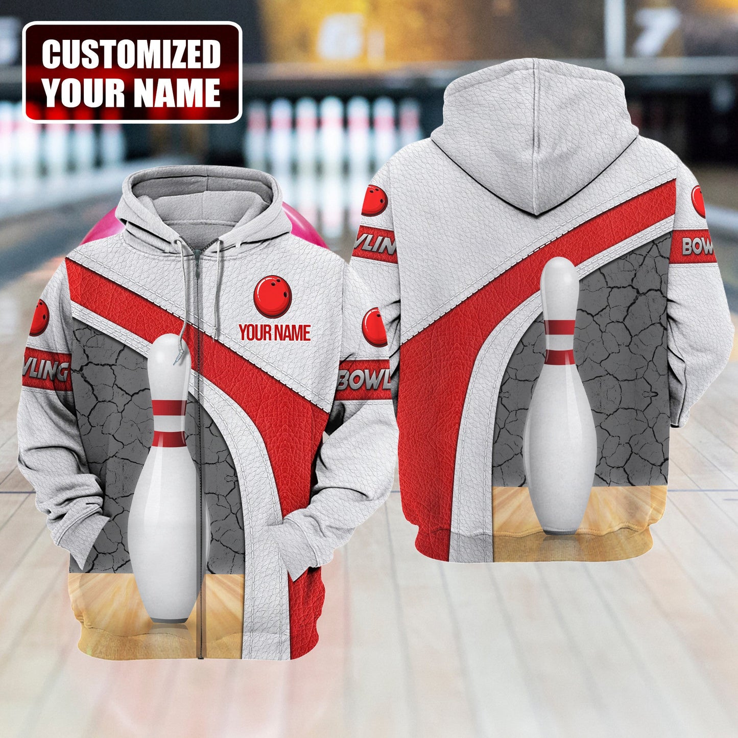 Personalized Name Bowling Q2 All Over Printed Unisex Shirt